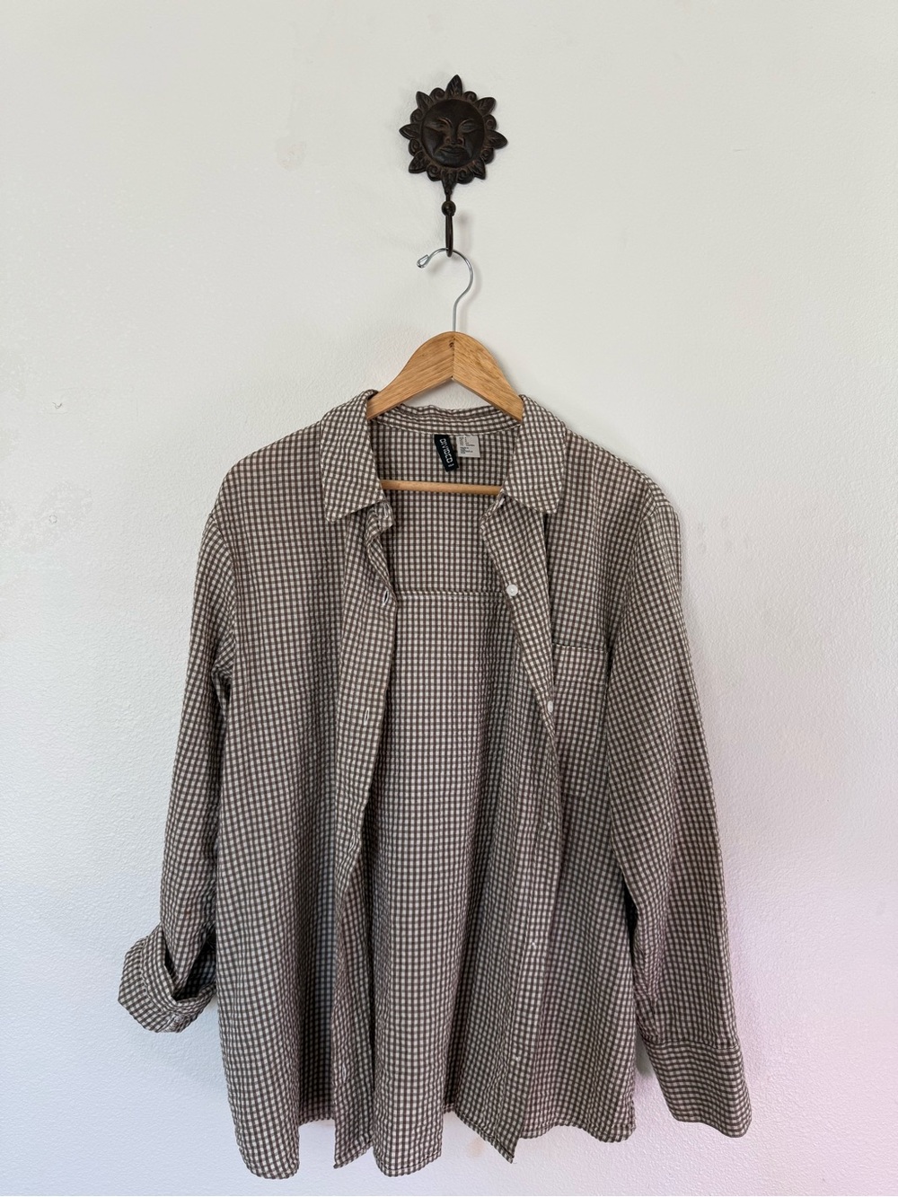 H&M Checkered Button-Up Shirt